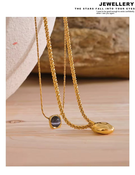 Double Layer Overlay Necklace