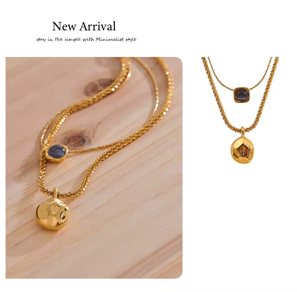 Double Layer Overlay Necklace