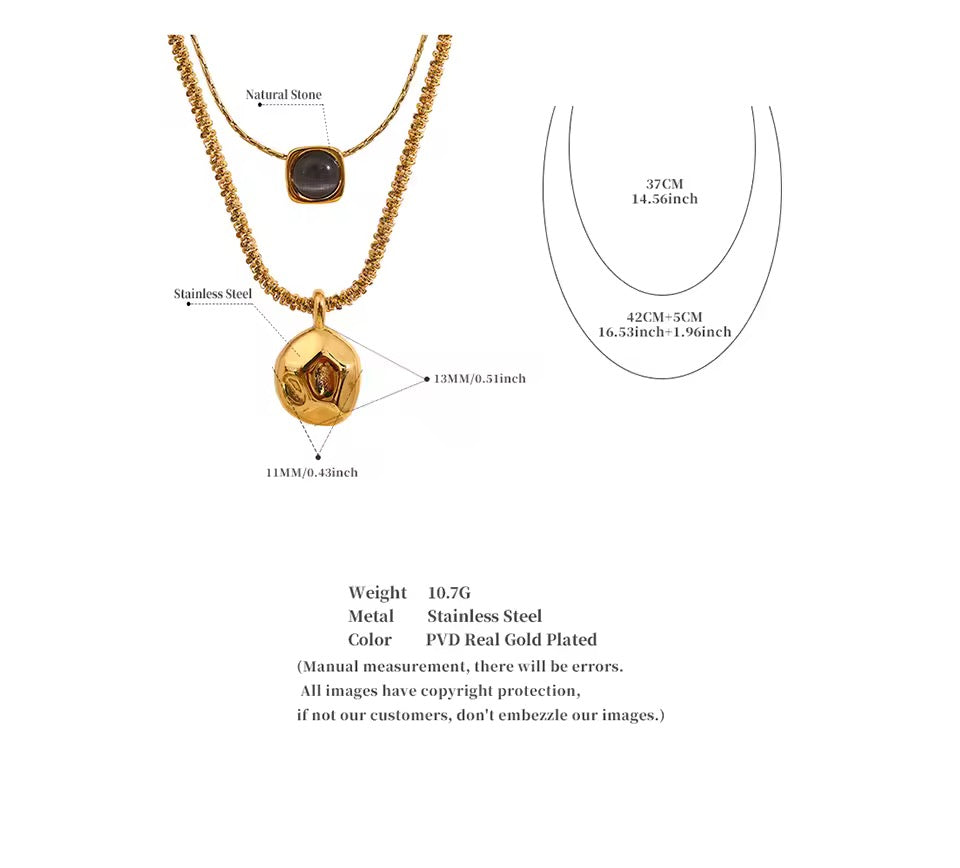 Double Layer Overlay Necklace