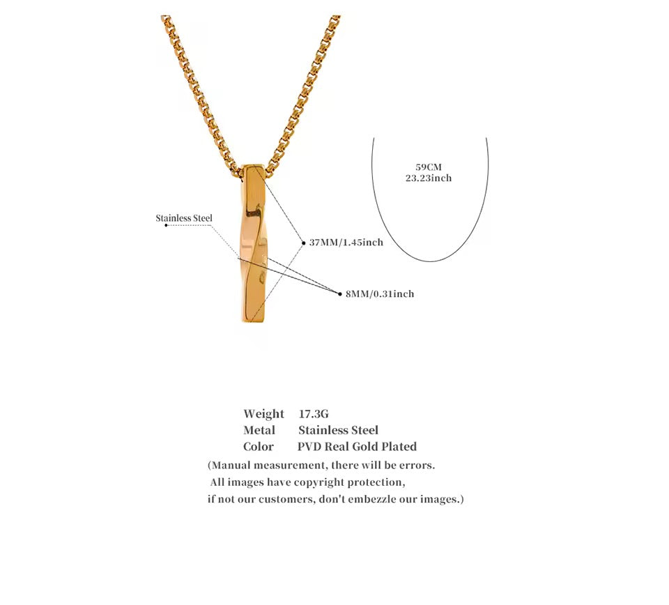Men Basic Pendant Necklace