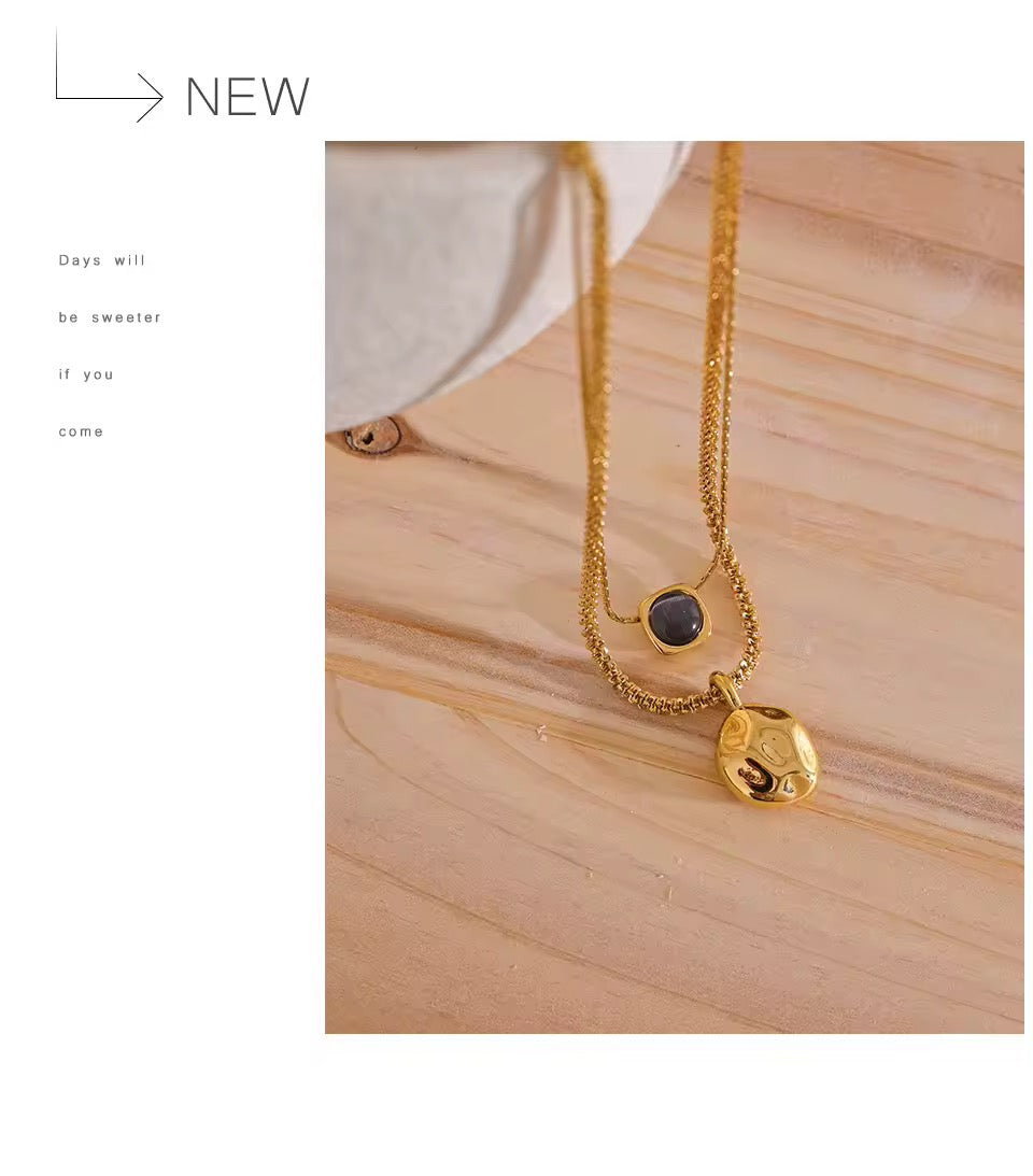 Double Layer Overlay Necklace