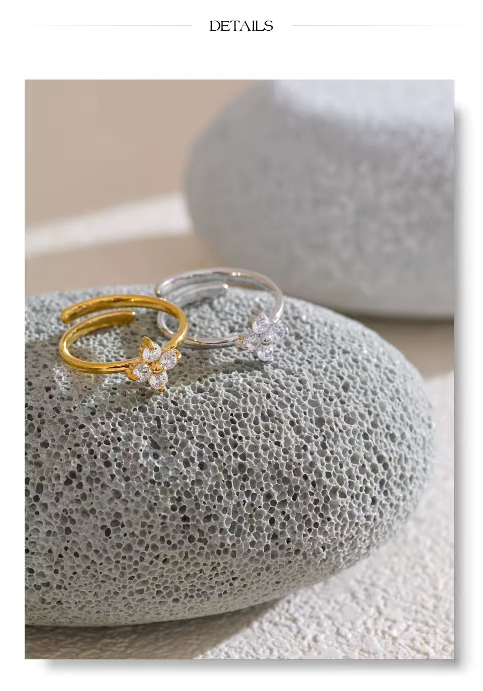 Flower Adjustable Ring