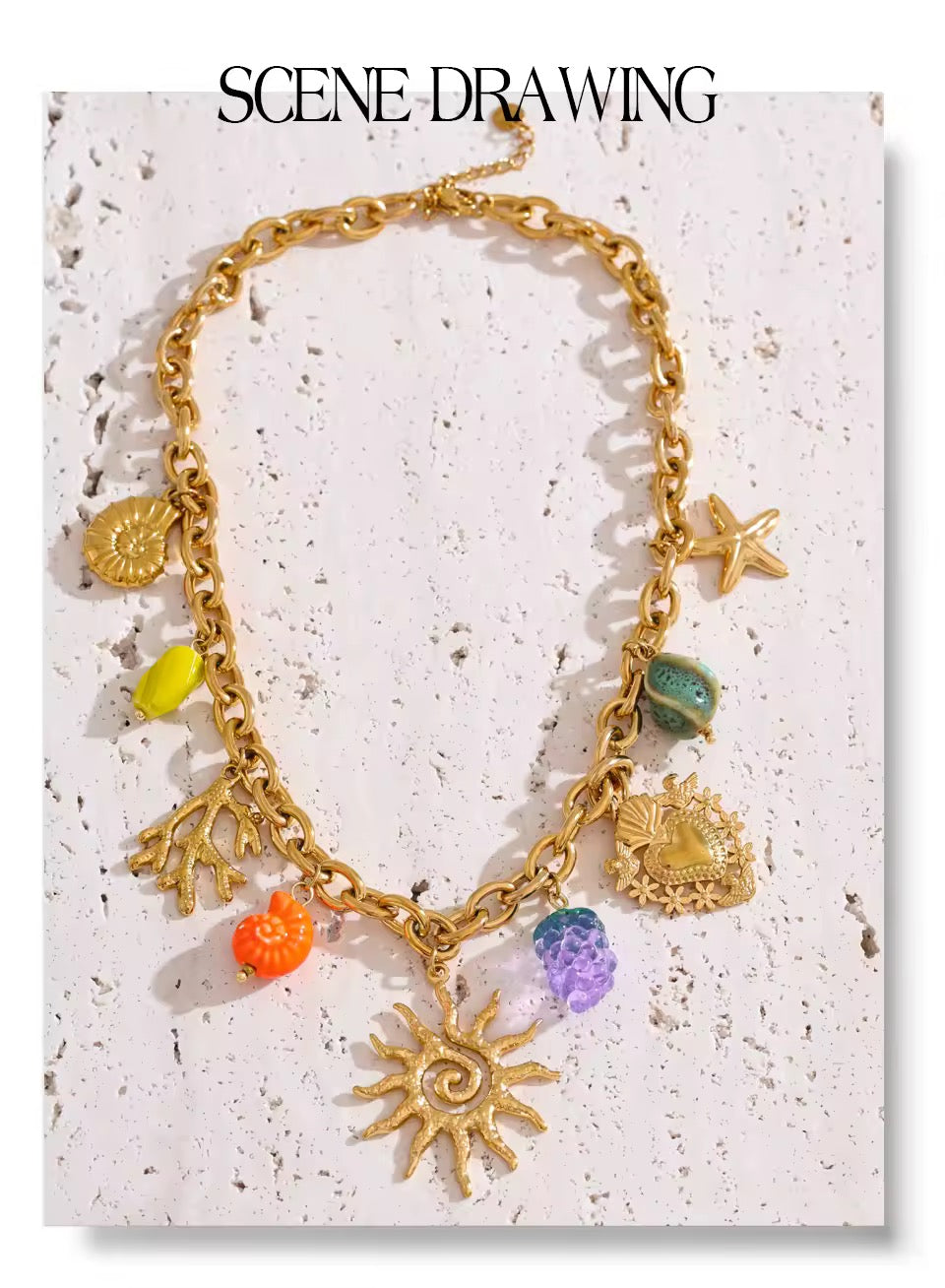 Sun Pendant Necklace