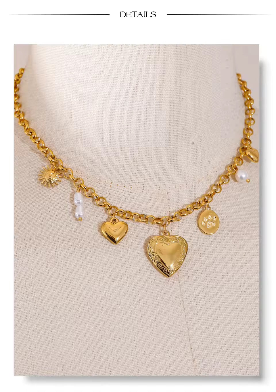 Heart Charms Necklace