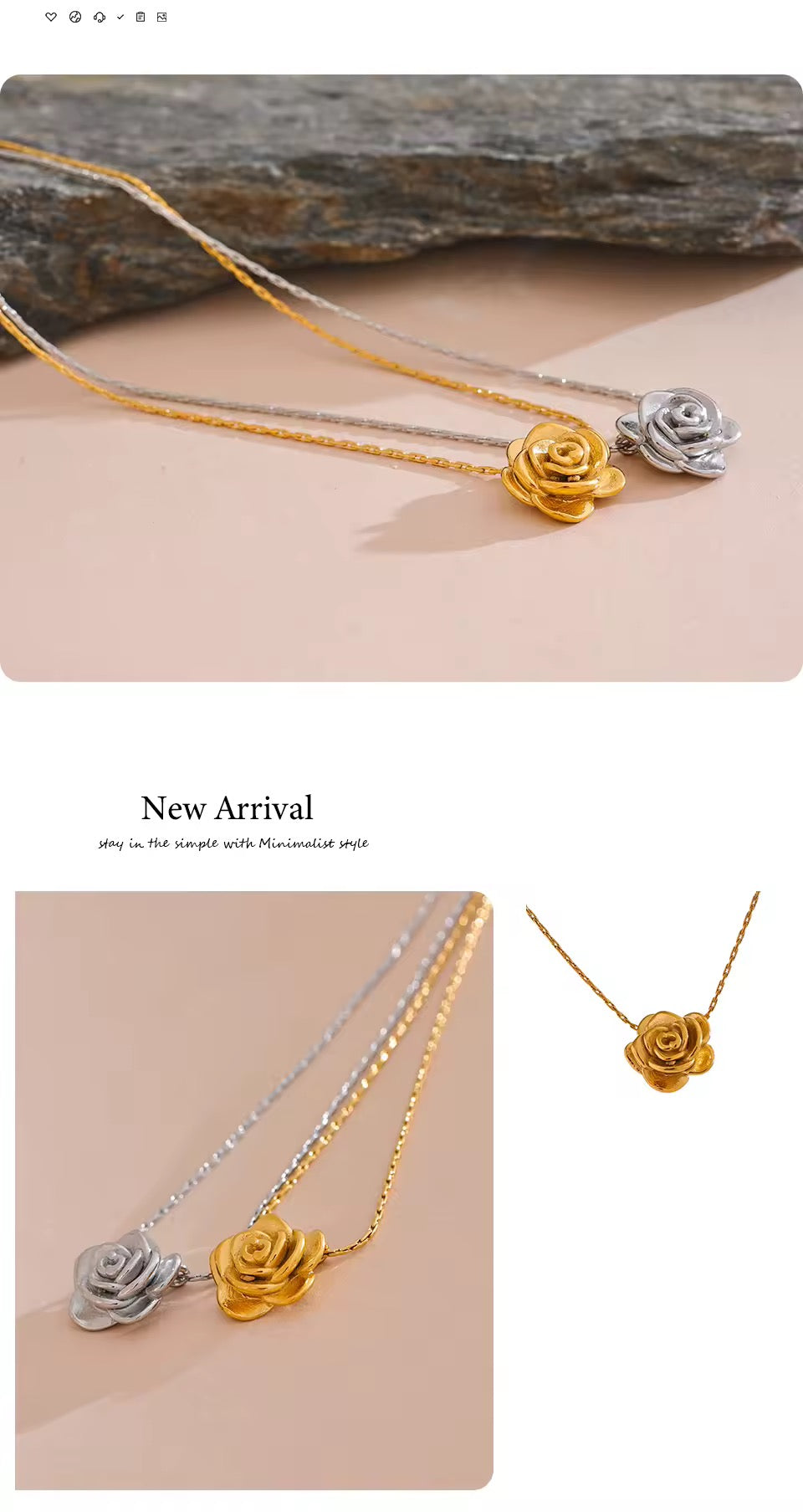 Flower Pendant Necklace