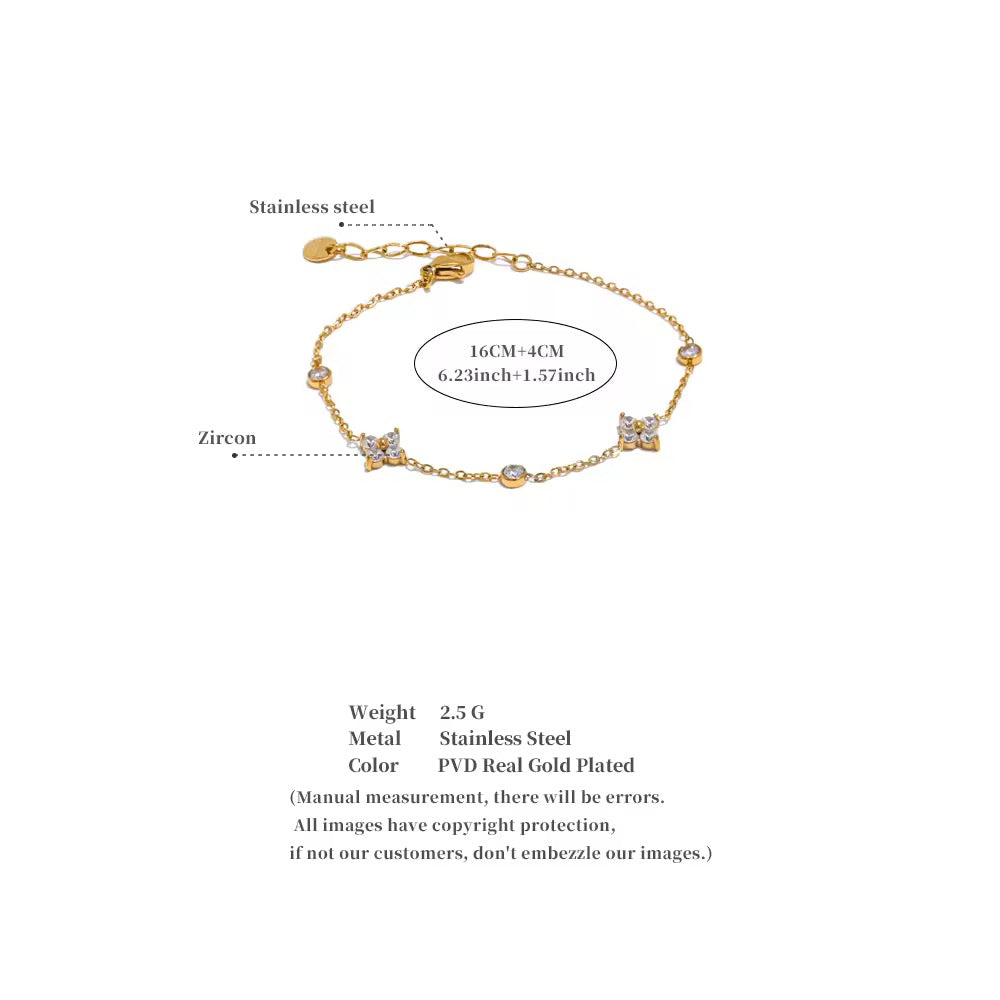 Gold Crystal Bracelet