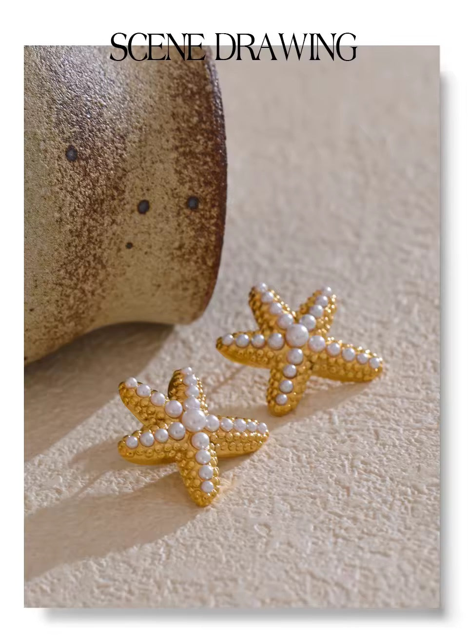 Starfish Stud Earrings