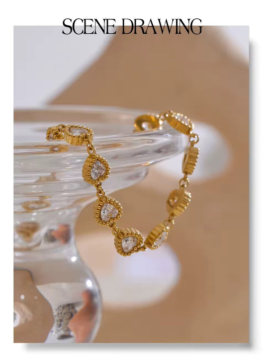 Shiny Heart Bracelet