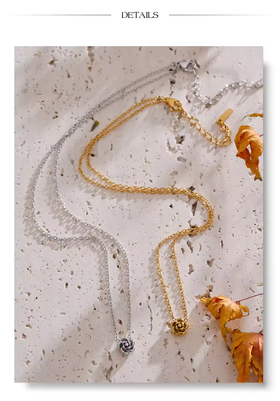 Necklace Bracelet Earrings Set Gold