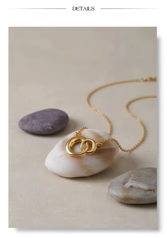 Double Circle Round Pendant