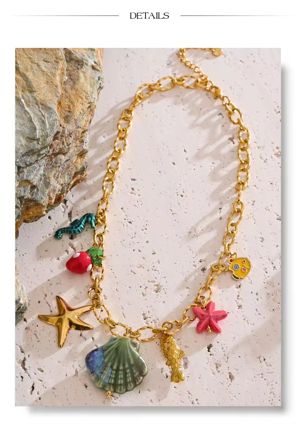 Shell Starfish Pendant Necklace