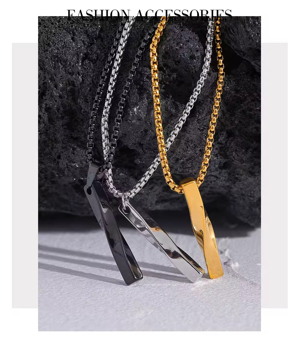 Men Basic Pendant Necklace