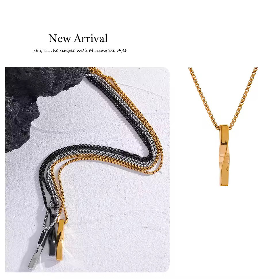 Men Basic Pendant Necklace