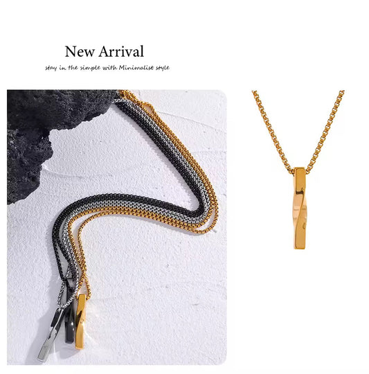 Men Basic Pendant Necklace