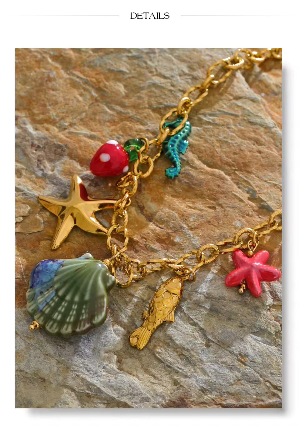 Shell Starfish Pendant Necklace
