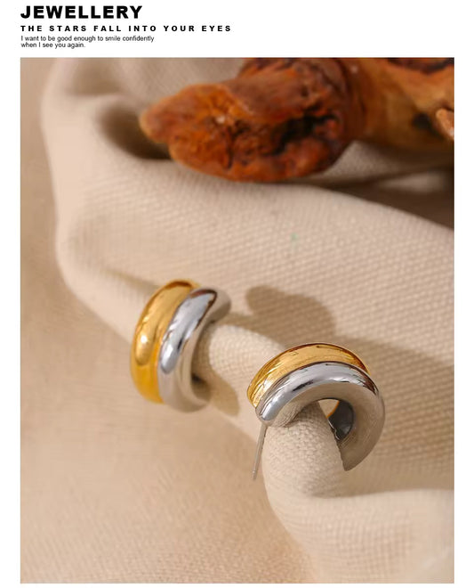 Thick Charm Stud Earrings